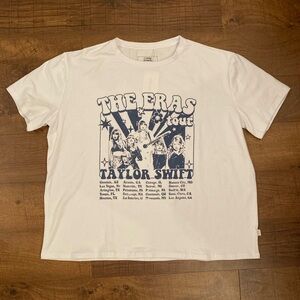 Taylor Swift The Eras Tour White Graphic Tee Women’s 3XL New w/ Tags